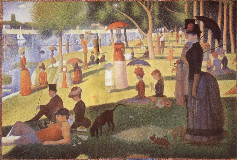 Georges Seurat A Sunday Afternoon at the lle de la Grande Jatte oil painting picture